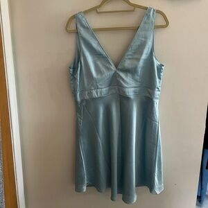 Abercrombie & Fitch Blue Silk Dress NWT Large